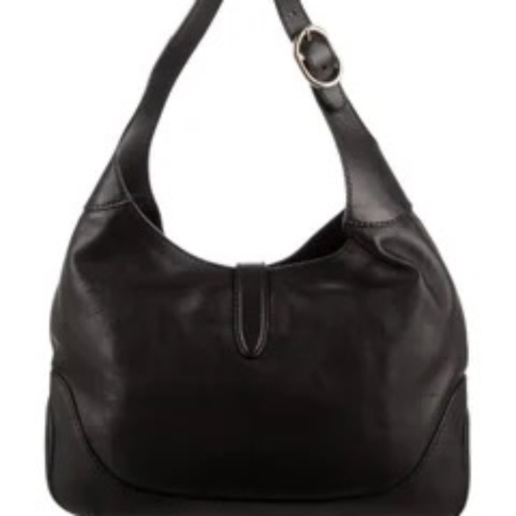 GUCCI: All Leather Black Jackie Hobo, Vintage - Picture 15 of 16
